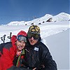  Asia i Paweł na podejściu do Prijuta, w tle Elbrus